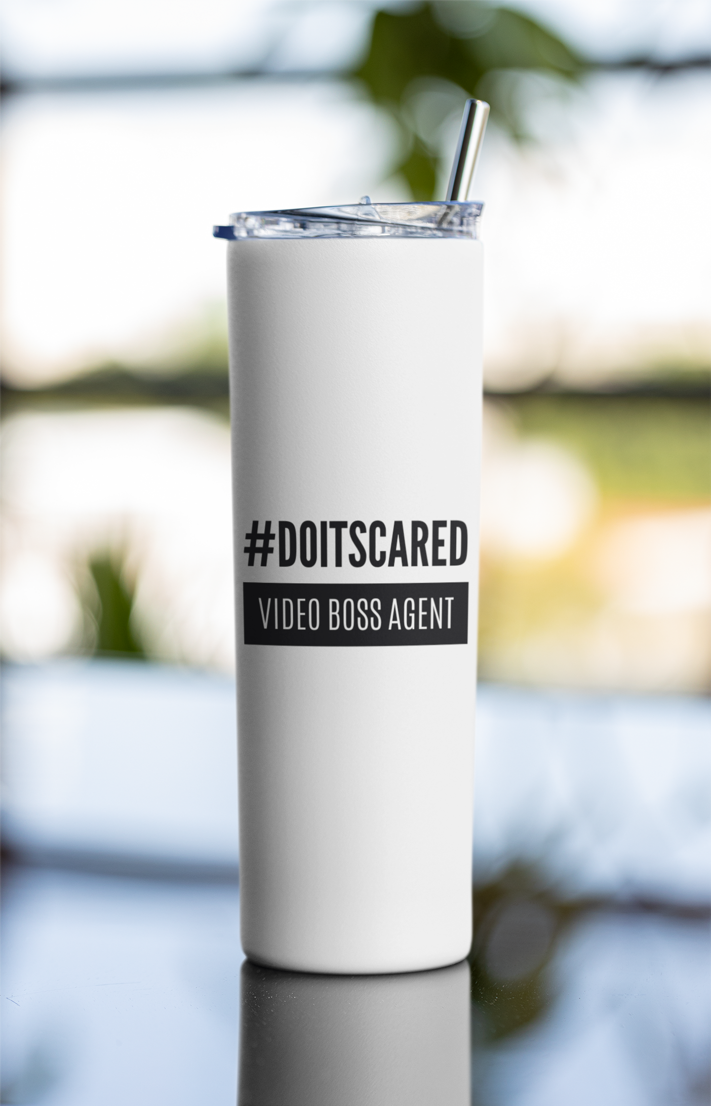 #DOITSCARED 20 oz. Stainless Steel Tumbler (Straw and Brush included)