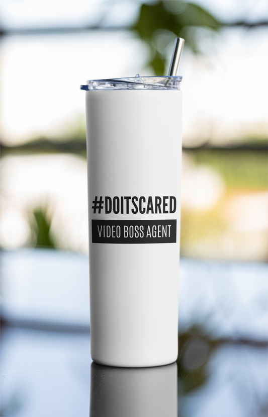 #DOITSCARED 20 oz. Stainless Steel Tumbler (Straw and Brush included)